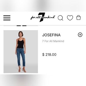 7 For All Mankind Boyfriend Size 31